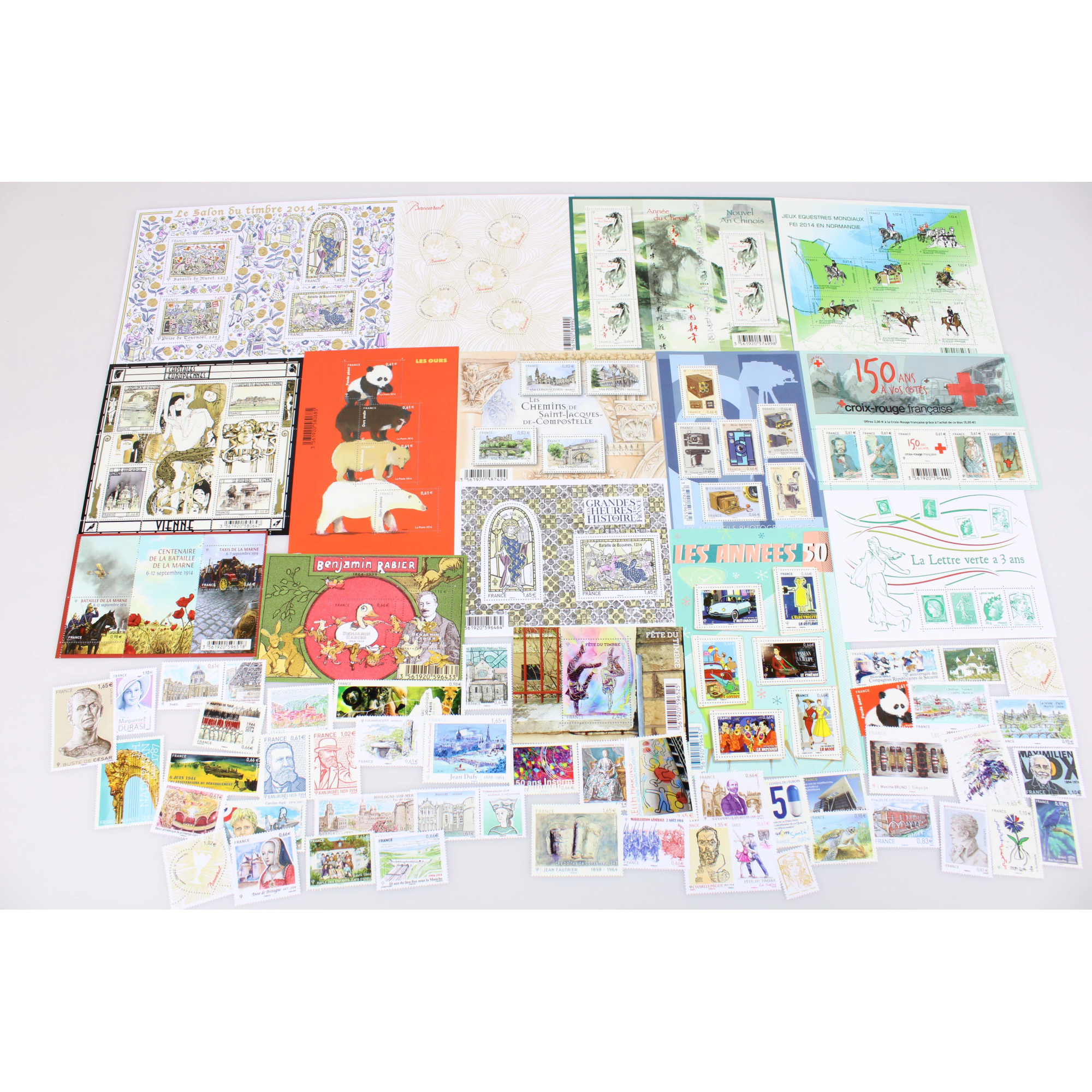 COLLECTION DE FRANCE DE TIMBRES NEUFS ANNÉE 2014 TIMBRES ET BLOCS-FEUILLETS