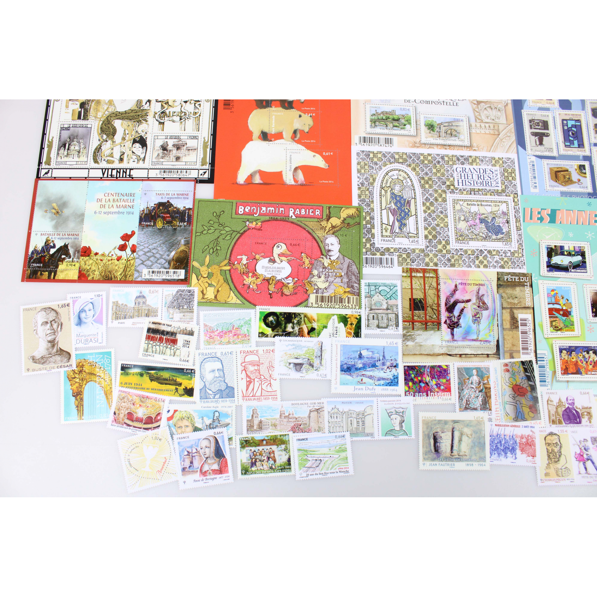 COLLECTION DE FRANCE DE TIMBRES NEUFS ANNÉE 2014 TIMBRES ET BLOCS-FEUILLETS