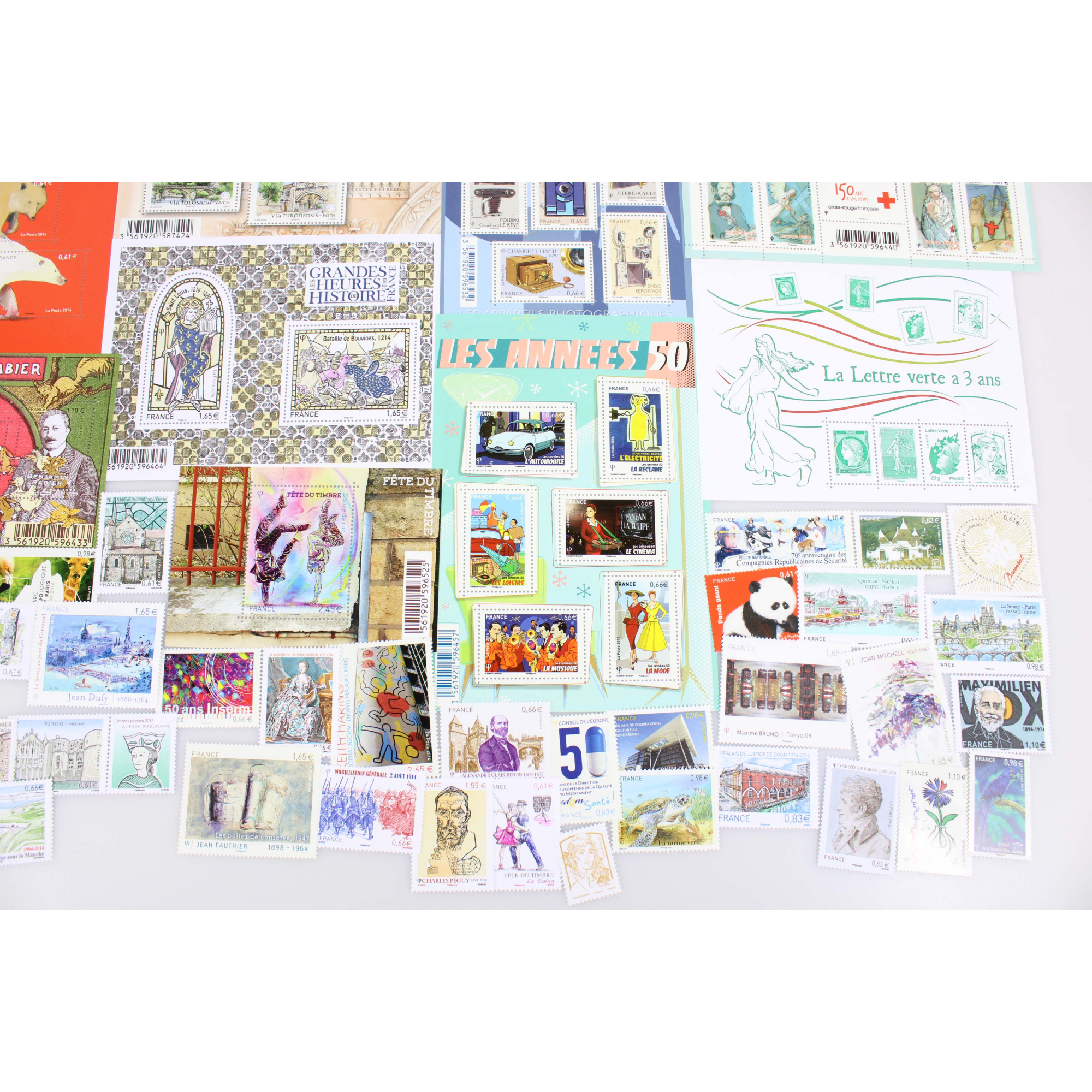 COLLECTION DE FRANCE DE TIMBRES NEUFS ANNÉE 2014 TIMBRES ET BLOCS-FEUILLETS