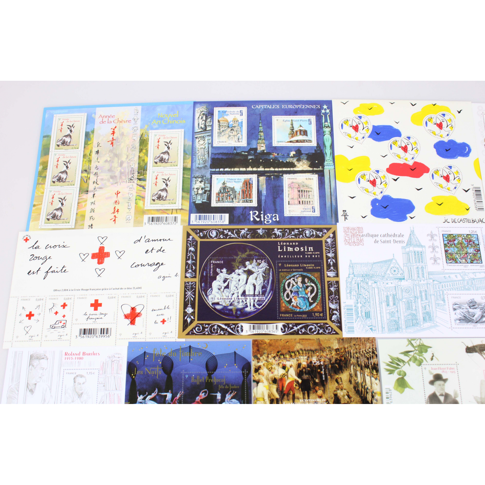 COLLECTION DE FRANCE DE TIMBRES NEUFS ANNÉE 2015 TIMBRES ET BLOCS-FEUILLETS