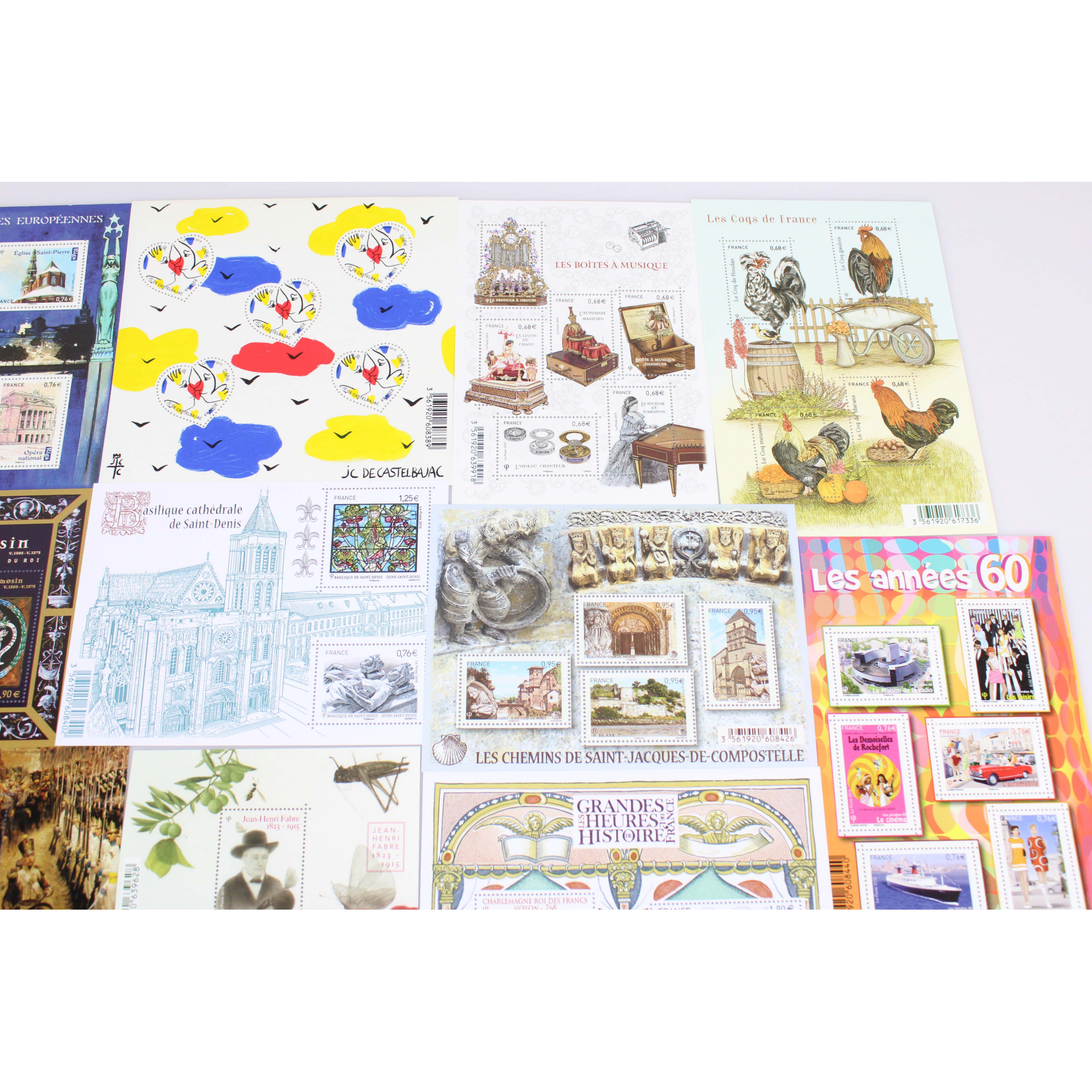 COLLECTION DE FRANCE DE TIMBRES NEUFS ANNÉE 2015 TIMBRES ET BLOCS-FEUILLETS