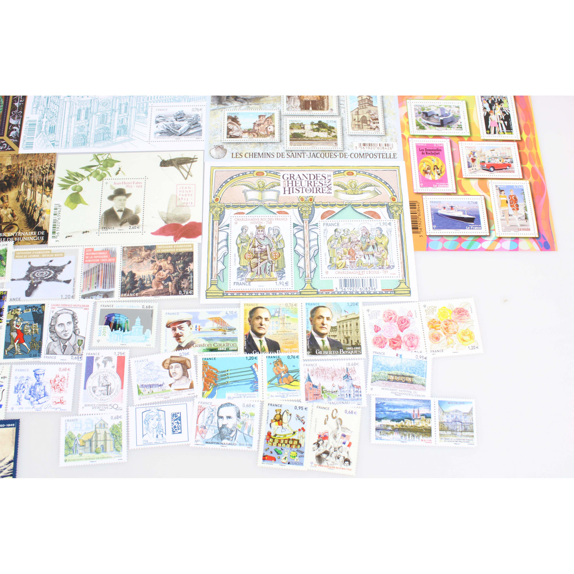 COLLECTION DE FRANCE DE TIMBRES NEUFS ANNÉE 2015 TIMBRES ET BLOCS-FEUILLETS