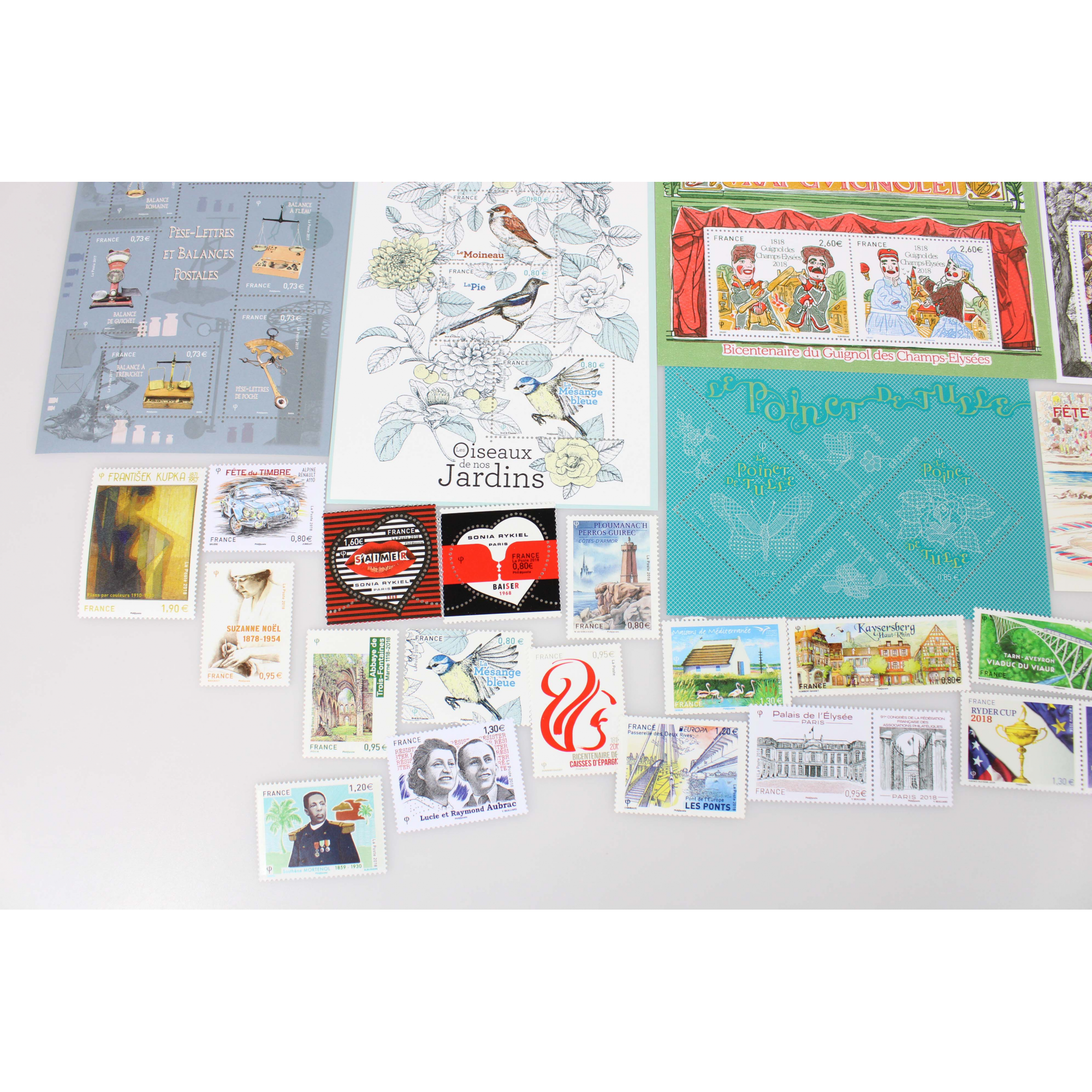 COLLECTION DE FRANCE DE TIMBRES NEUFS ANNÉE 2018 TIMBRES ET BLOCS-FEUILLETS