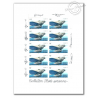 PA N°_64 COUZINET 70 2000 FEUILLE COLLECTOR 10 timbres