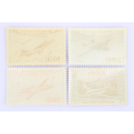 TIMBRES FRANCE POSTE AÉRIENNE N° 30 A 33 SÉRIE PROTOTYPES NEUFS SANS CHARNIÈRE