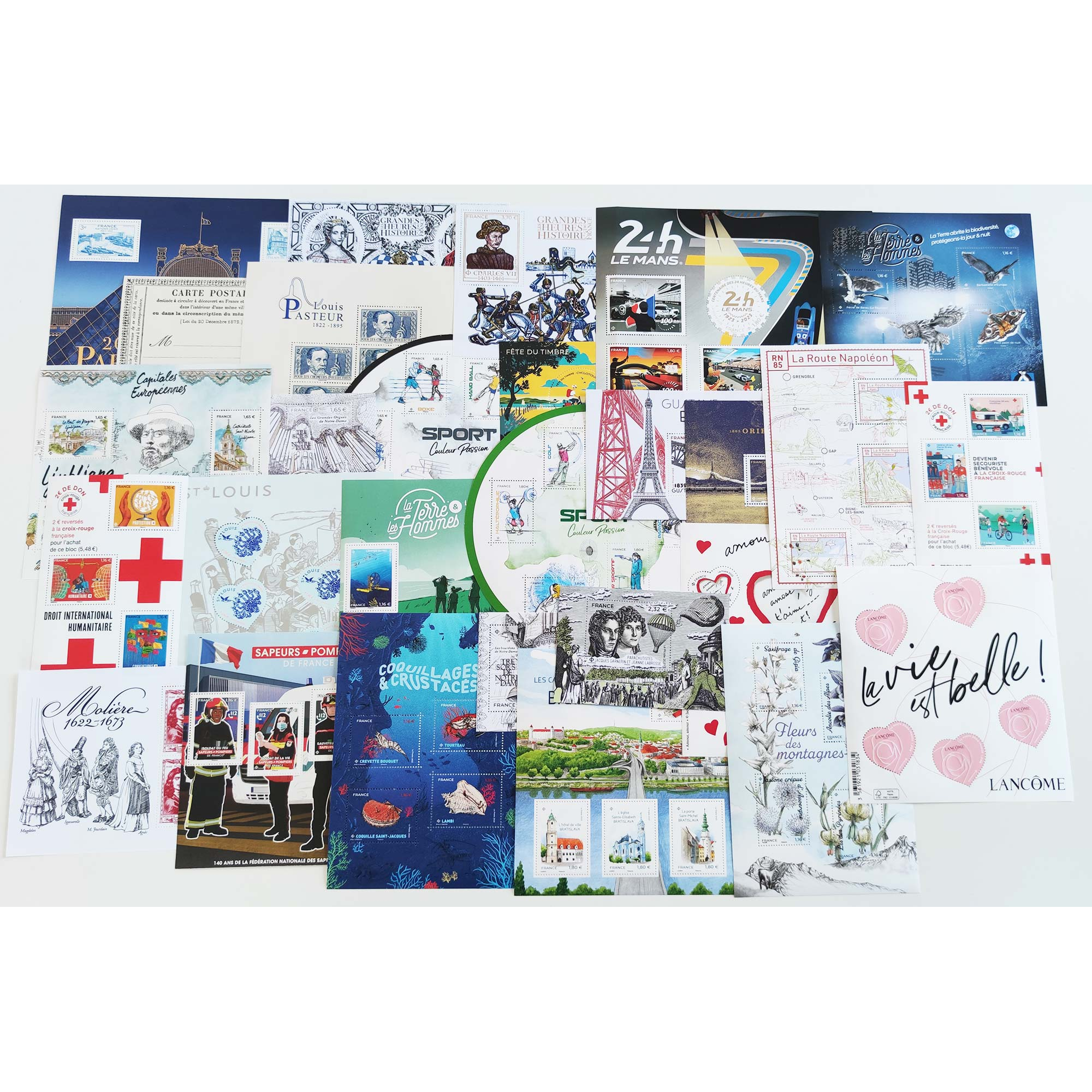 LOT DE BLOCS-FEUILLETS DE FRANCE DES ANNEES 2022-2023 TIMBRES NEUFS**