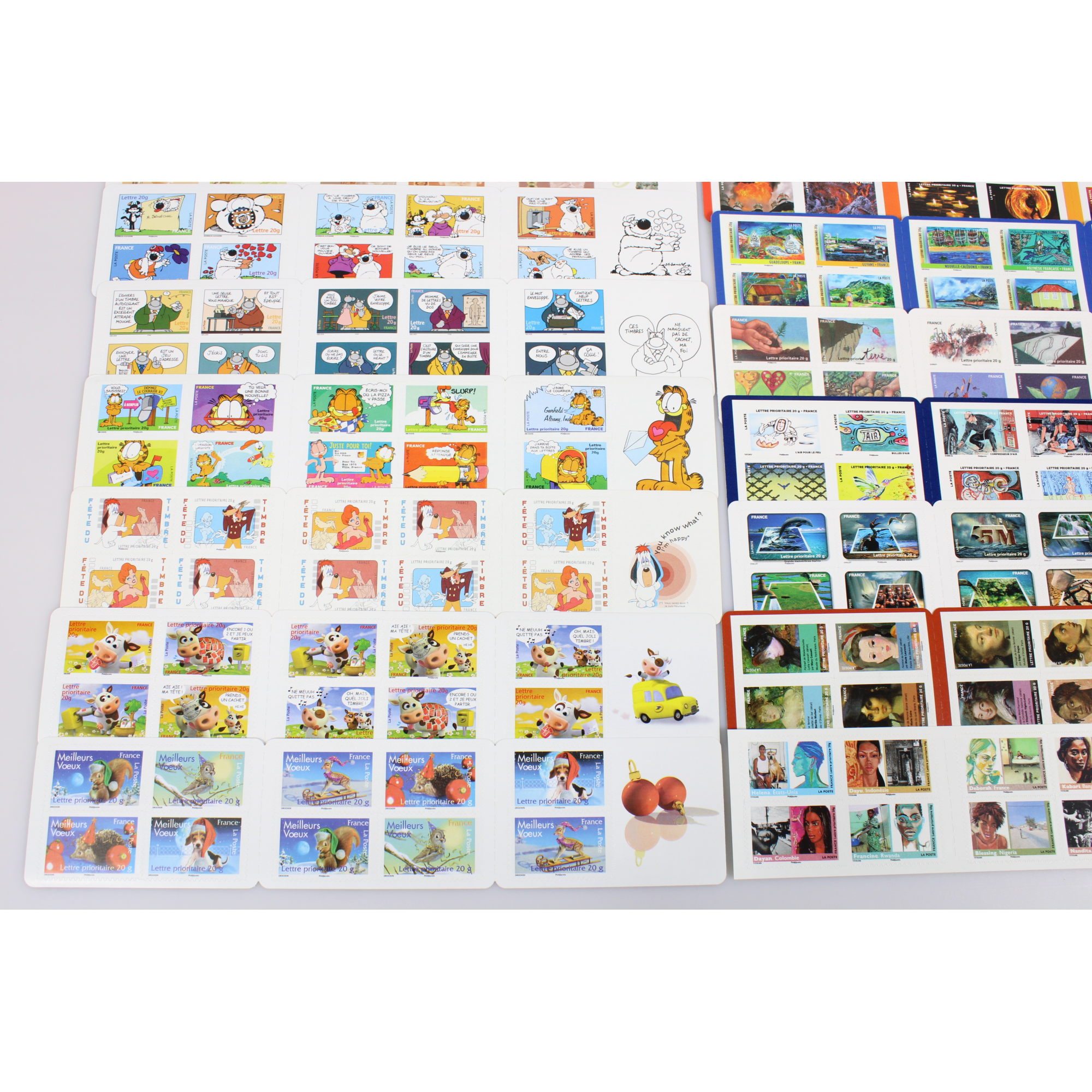 LOT DE CARNETS AUTOADHÉSIFS, 300 TIMBRES POSTE LETTRES 20G POUR AFFRANCHISSEMENT