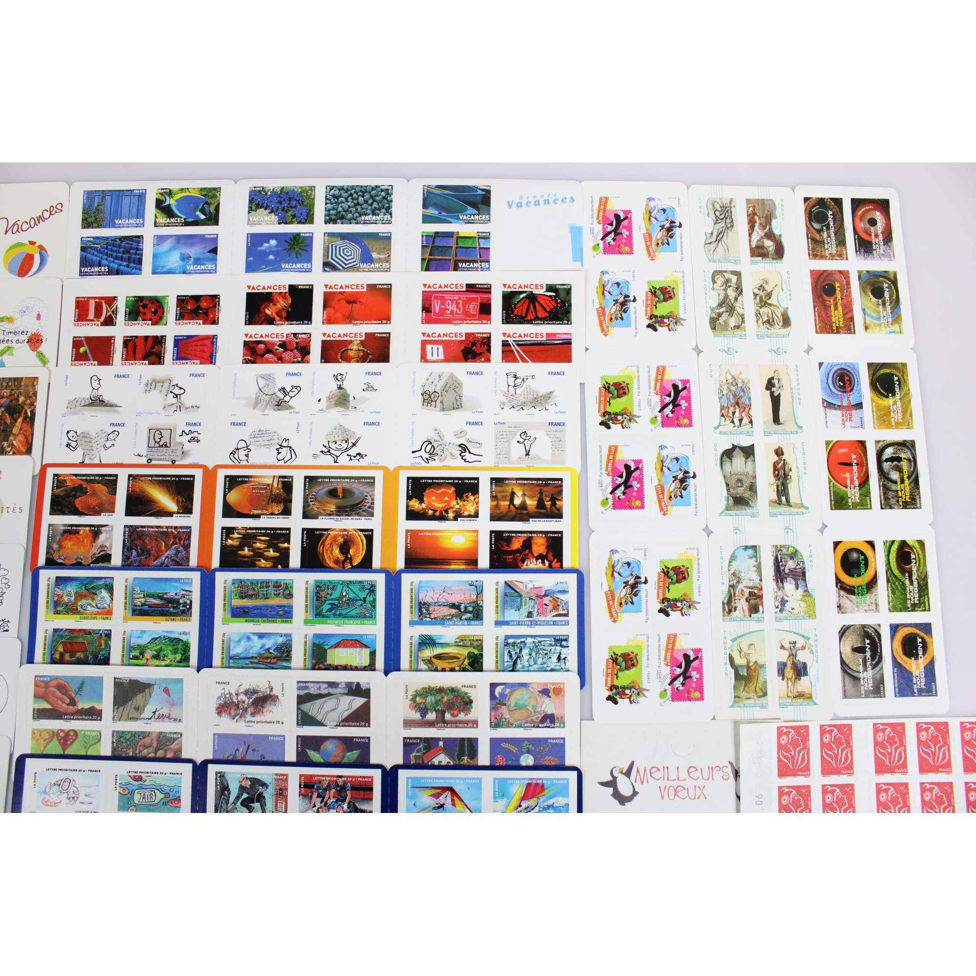 LOT DE CARNETS AUTOADHÉSIFS, 300 TIMBRES POSTE LETTRES 20G POUR AFFRANCHISSEMENT