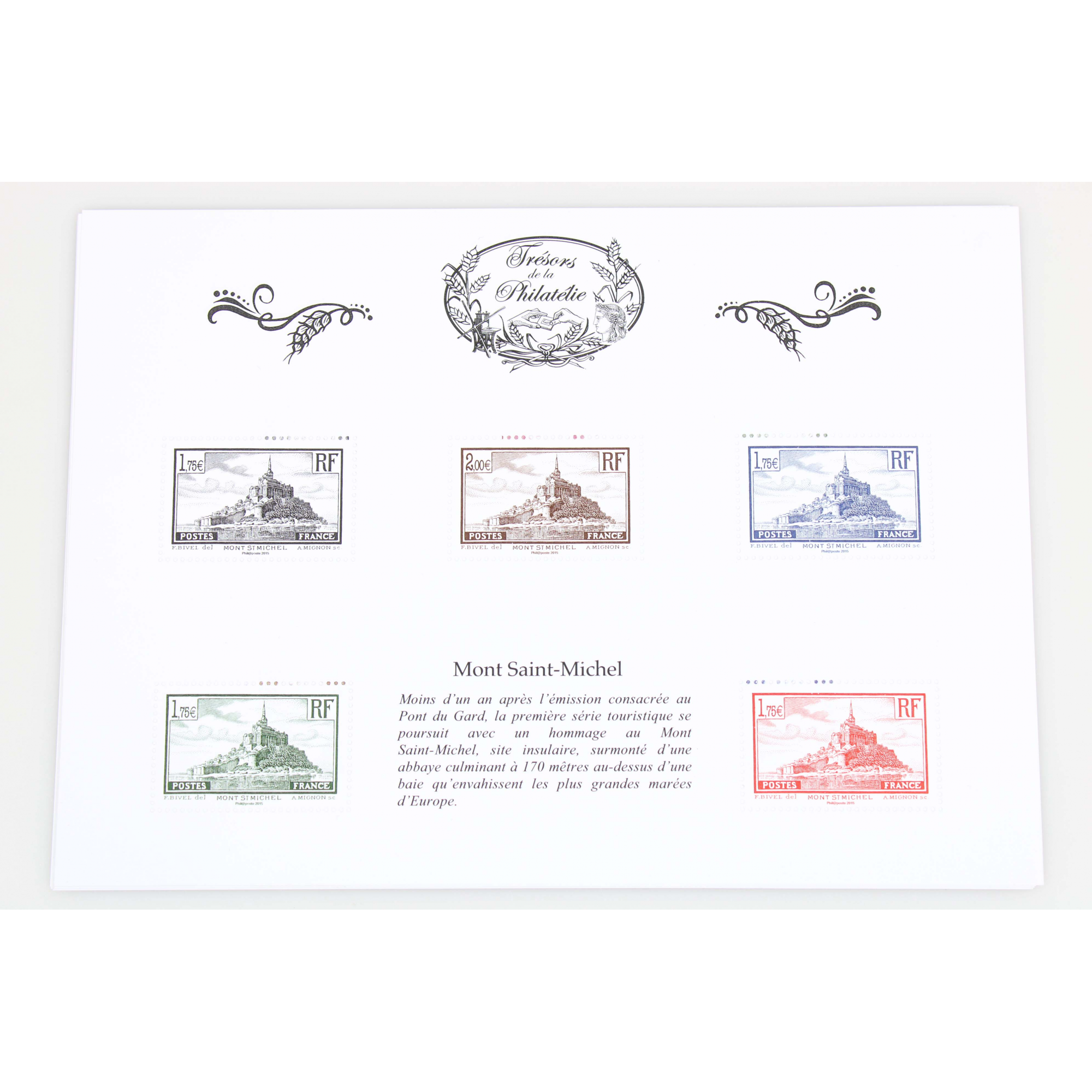 SÉRIE COMPLÈTE TRÉSORS DE LA PHILATELIE ANNÉE 2015 NEUFS**, BS11 A BS20