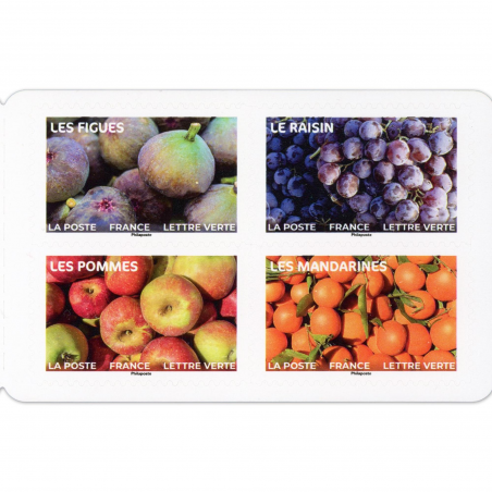 CARNET FRANCE BC2288 FRUITS A SAVOURER, TIMBRES POUR AFFRANCHIR 12 LETTRES 20G