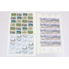 STOCK FEUILLES SAINT PIERRE ET MIQUELON ANNÉES 80/90 TIMBRES NEUFS, FACIALE 413€