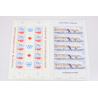 STOCK FEUILLES SAINT PIERRE ET MIQUELON ANNÉES 80/90 TIMBRES NEUFS, FACIALE 413€