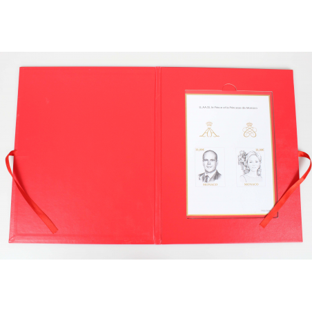 MONACOPHIL POCHETTE MONACO 2015 COFFRET AVEC BLOC TIMBRES NON DENTELÉS NEUFS**