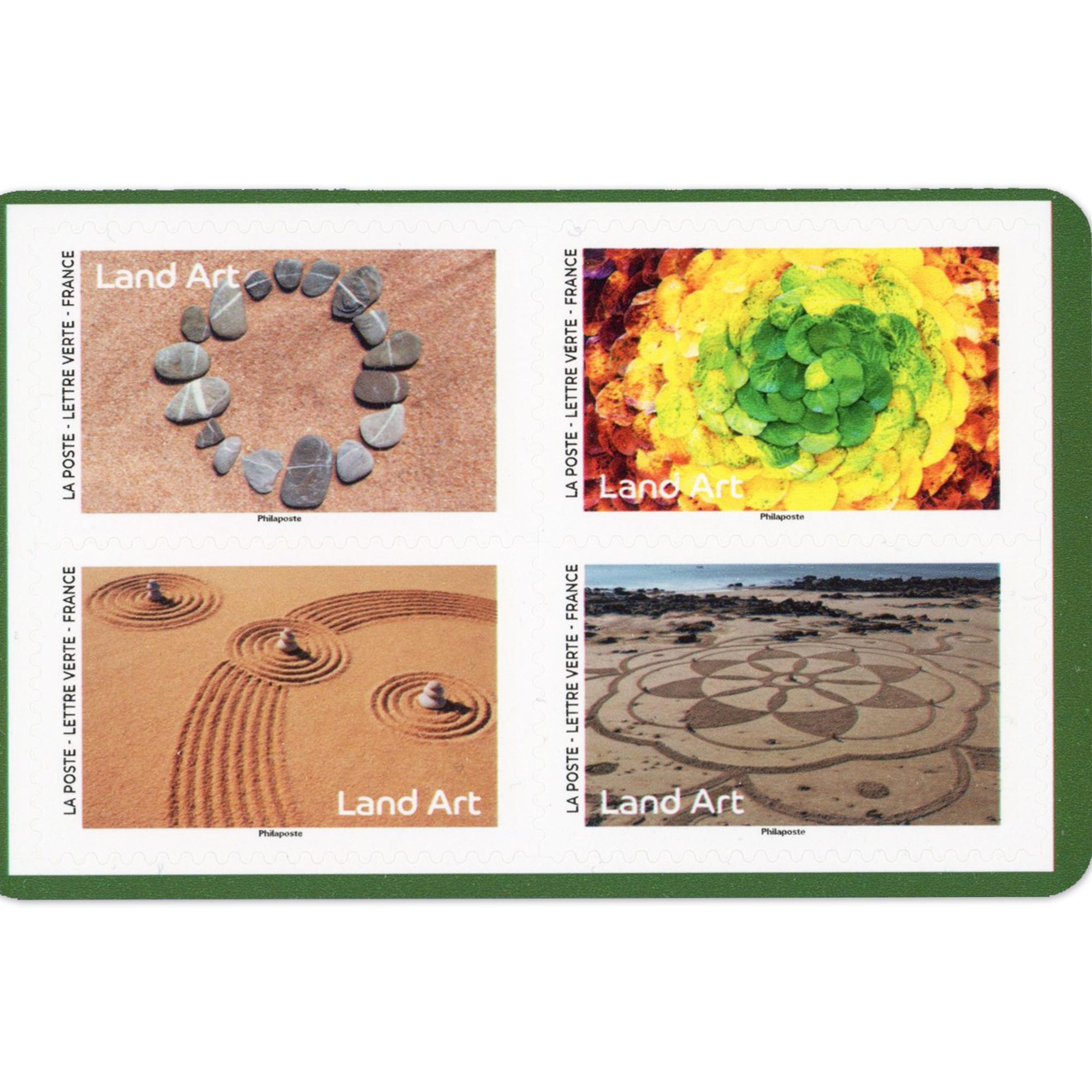 FRANCE CARNET DE TIMBRES N°BC2375 LAND ART 12 LETTRES 20g POUR AFFRANCHIR - 2024