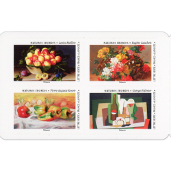 CARNET FRANCE NATURES MORTES, TIMBRES POUR AFFRANCHIR 12 LETTRES 20G