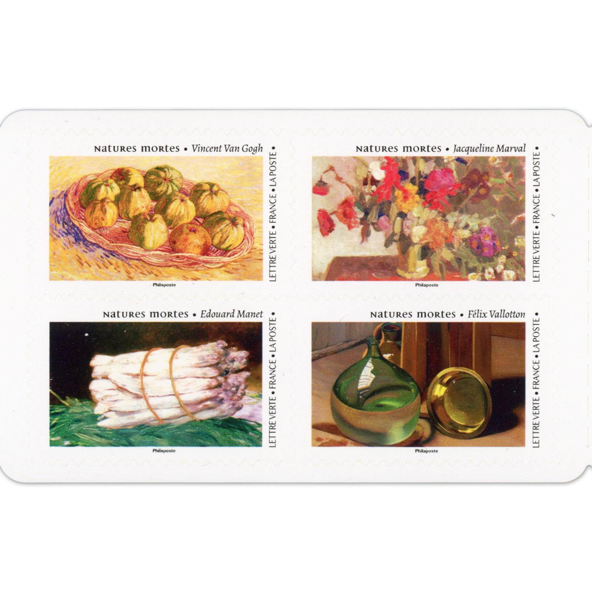 CARNET FRANCE BC2332 NATURES MORTES, TIMBRES POUR AFFRANCHIR 12 LETTRES 20G