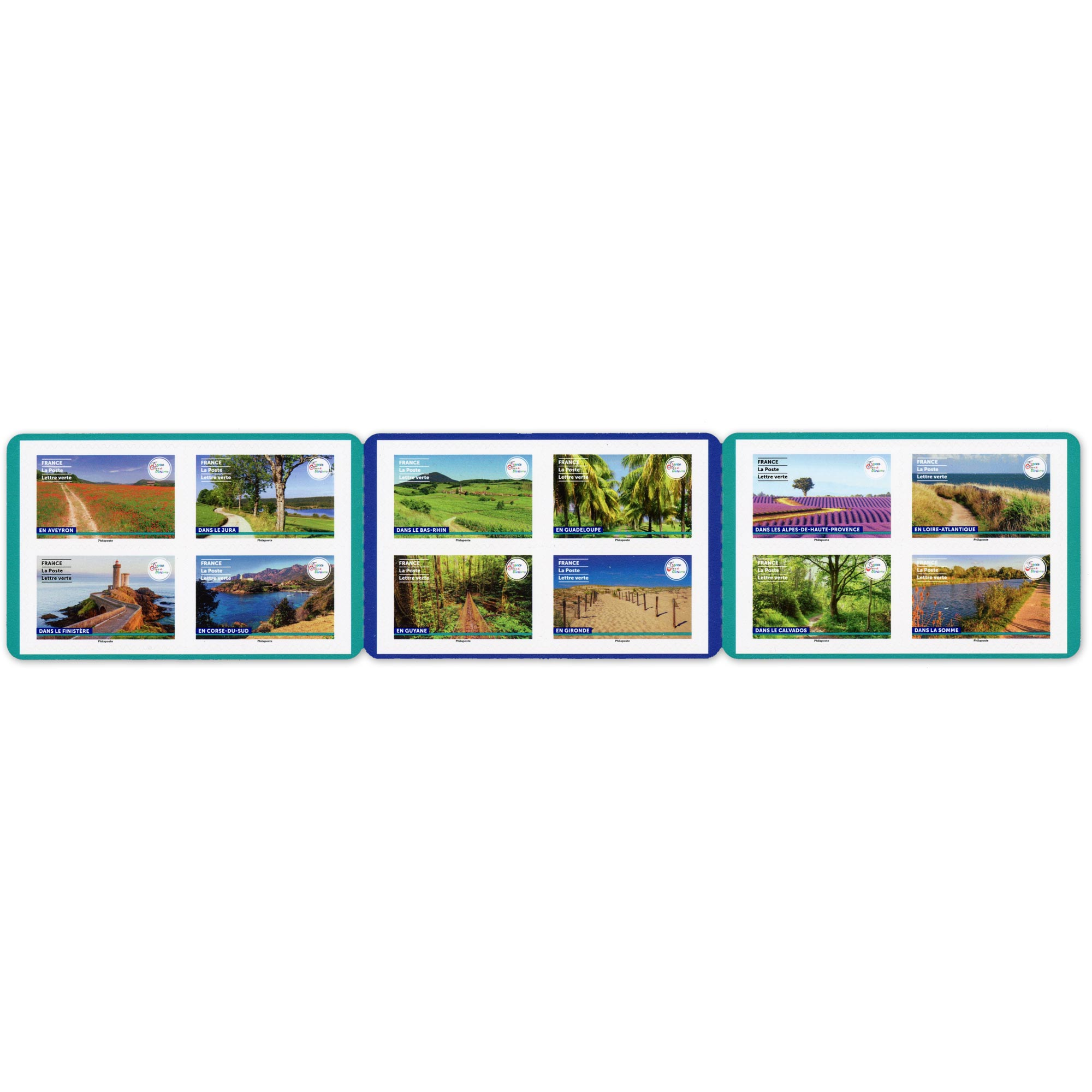 CARNET FRANCE BC2308 RANDONNÉES PÉDESTRES TIMBRES POUR AFFRANCHIR 12 LETTRES 20G
