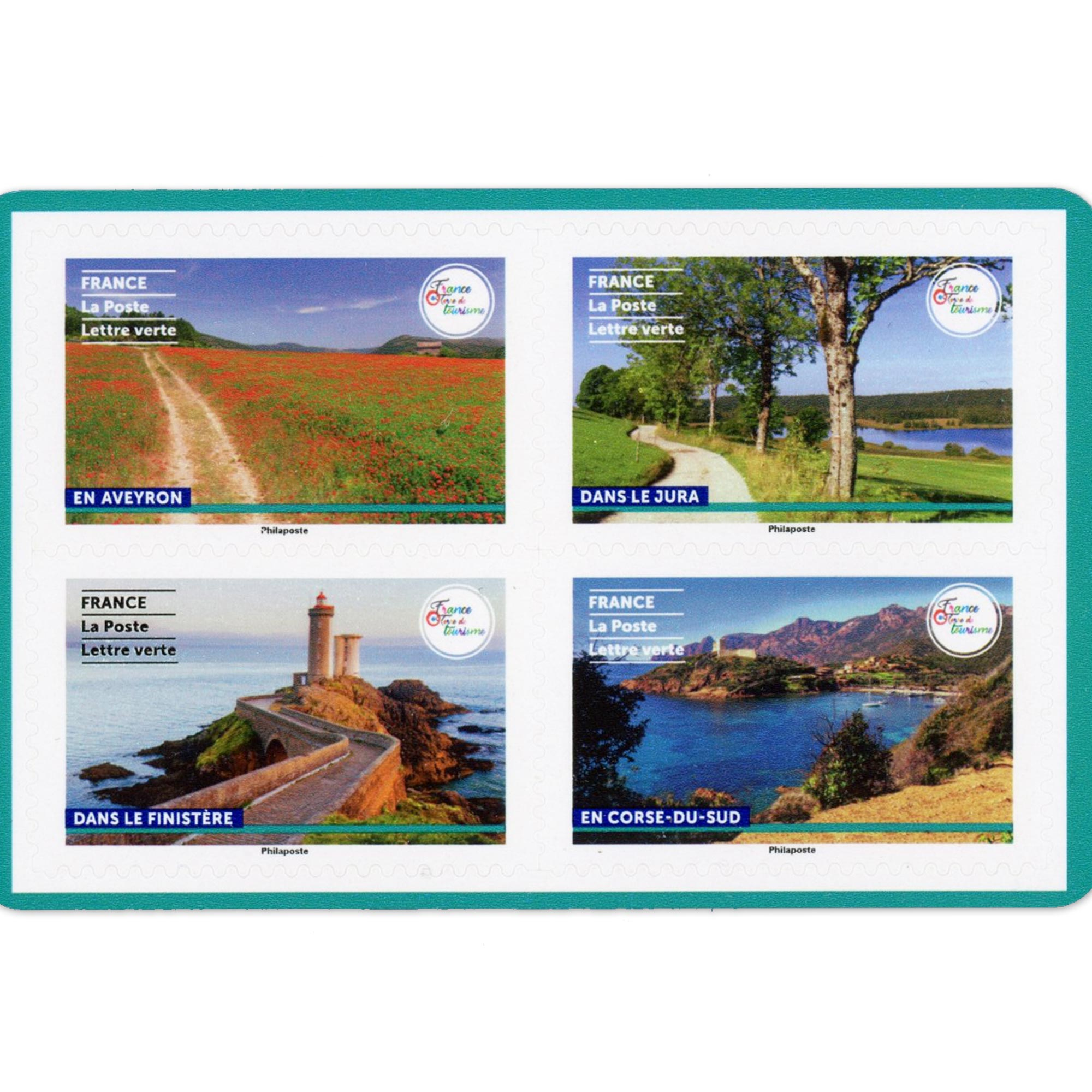 CARNET FRANCE RANDONNÉES PÉDESTRES, TIMBRES POUR AFFRANCHIR 12 LETTRES 20G