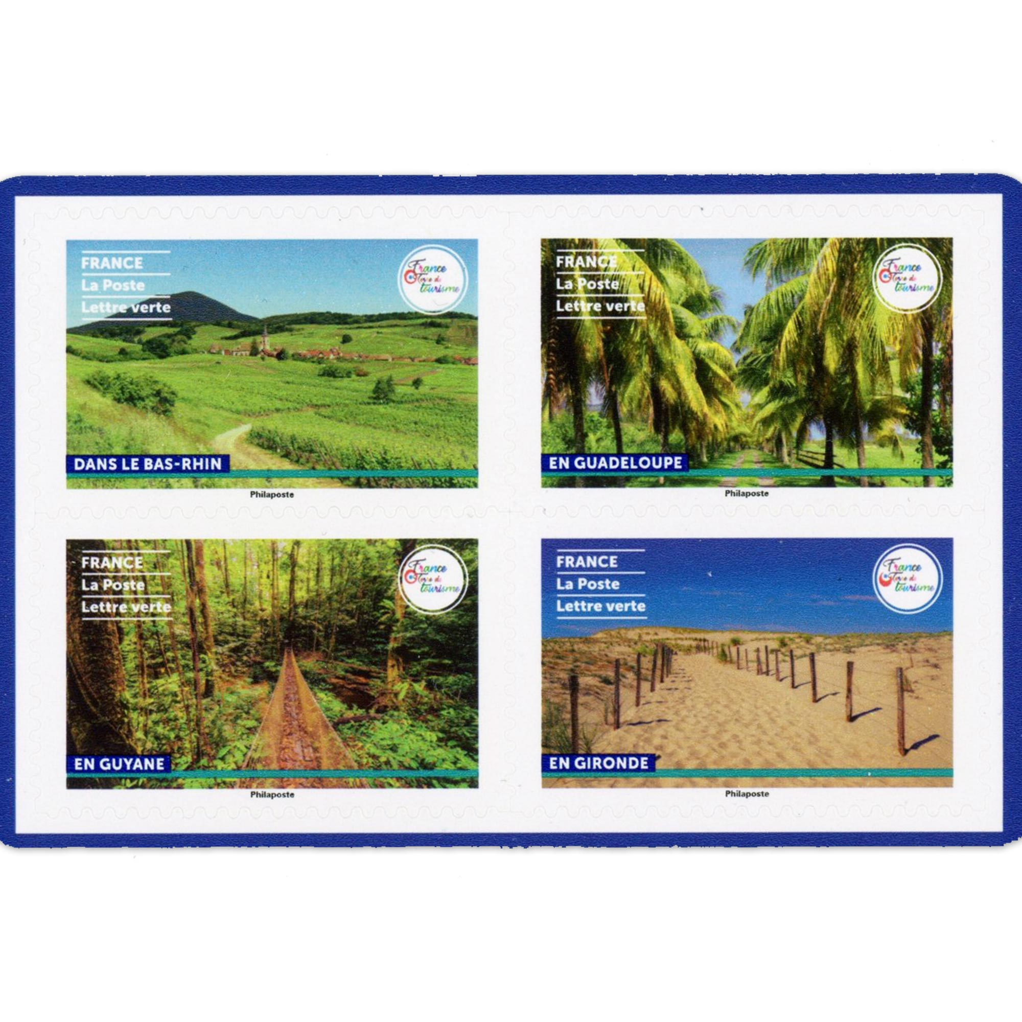 CARNET FRANCE RANDONNÉES PÉDESTRES, TIMBRES POUR AFFRANCHIR 12 LETTRES 20G