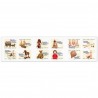 CARNET FRANCE BC2363 JOUETS ANCIENS, TIMBRES POUR AFFRANCHIR 12 LETTRES 20G