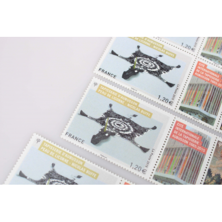 STOCK DE TIMBRES DE 2015 AVEC TIMBRES/BLOCS NOMBREUX EXEMPLAIRES GROSSE FACIALE