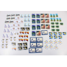 STOCK DE TIMBRES DE 2015 AVEC TIMBRES/BLOCS NOMBREUX EXEMPLAIRES GROSSE FACIALE