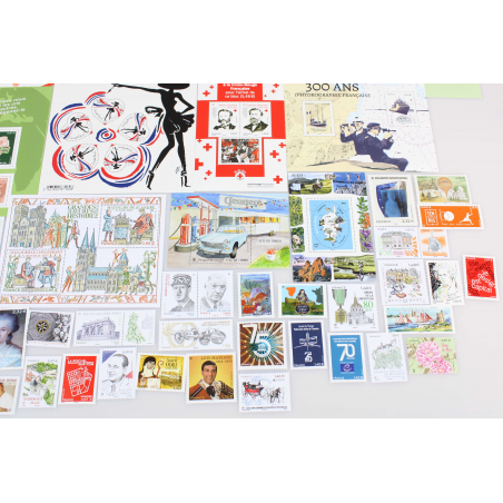 COLLECTION DE FRANCE ANNÉE 2020 TIMBRES NEUFS, TP ET BLOCS FACIALE 118 EUROS