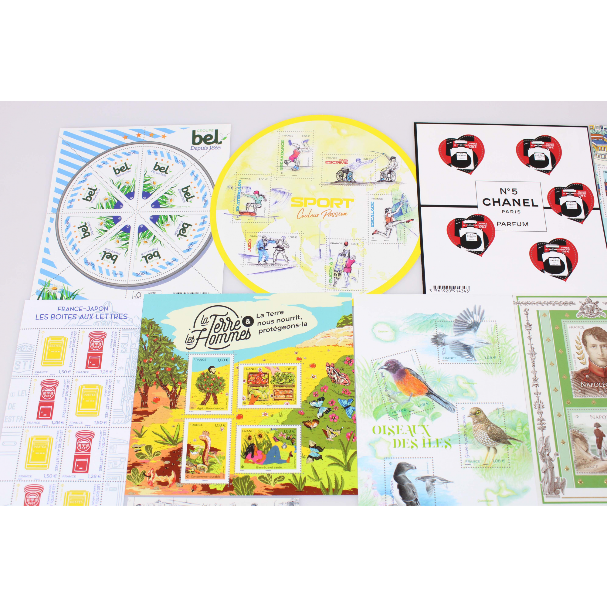 COLLECTION DE FRANCE ANNÉE 2021 TIMBRES NEUFS, TP ET BLOCS FACIALE 141 EUROS