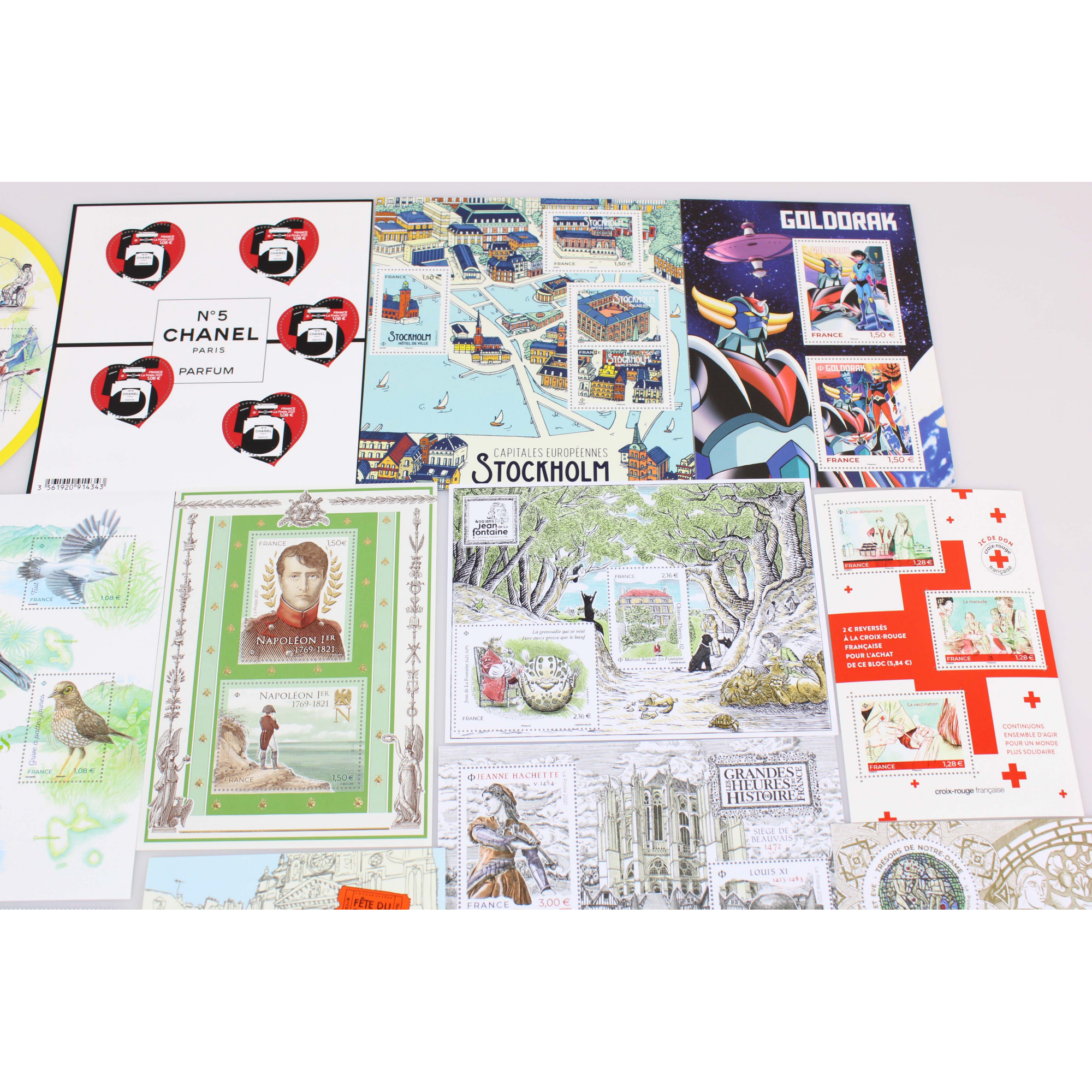 COLLECTION DE FRANCE ANNÉE 2021 TIMBRES NEUFS, TP ET BLOCS FACIALE 141 EUROS