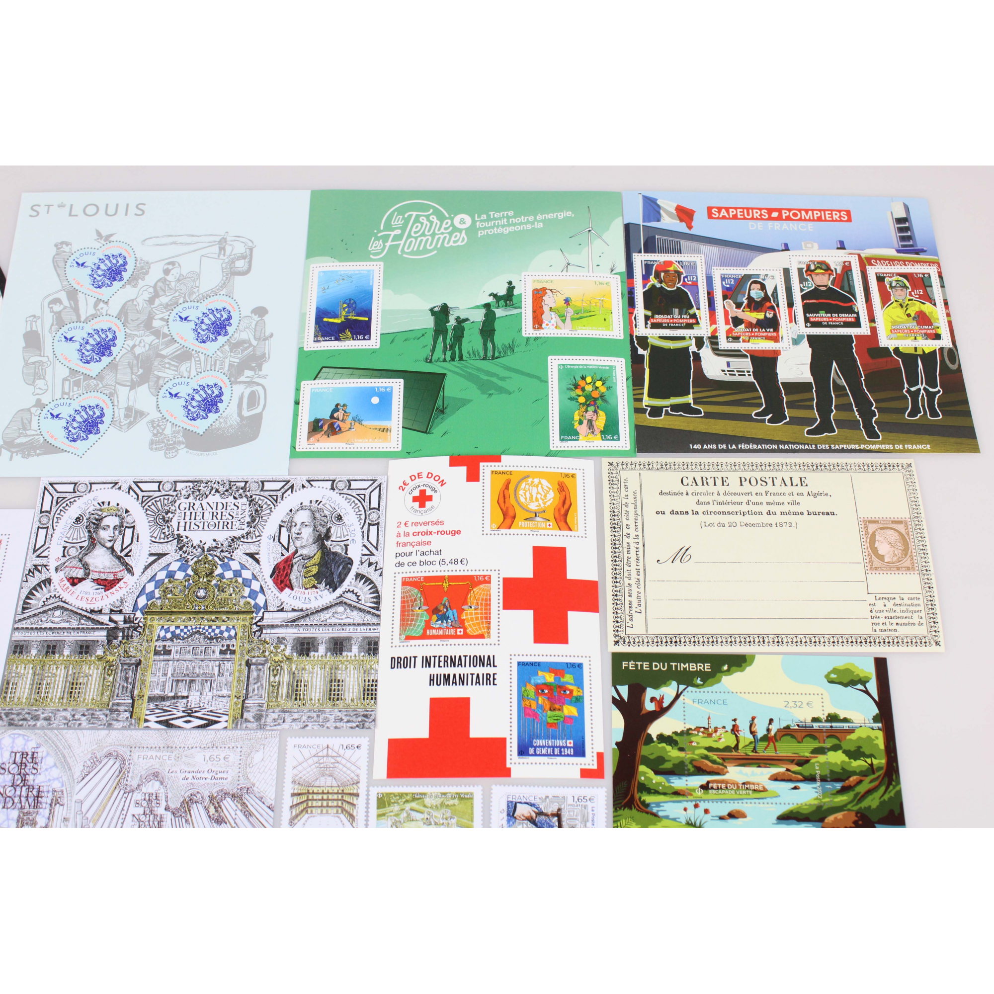 COLLECTION DE FRANCE ANNÉE 2022 TIMBRES NEUFS, TP ET BLOCS FACIALE 131 EUROS