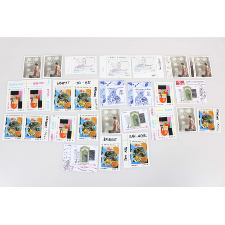 LOT DE FRANCE ANNÉE 2021 TIMBRES POSTE NEUFS**, VALEUR FACIALE 382 EUROS