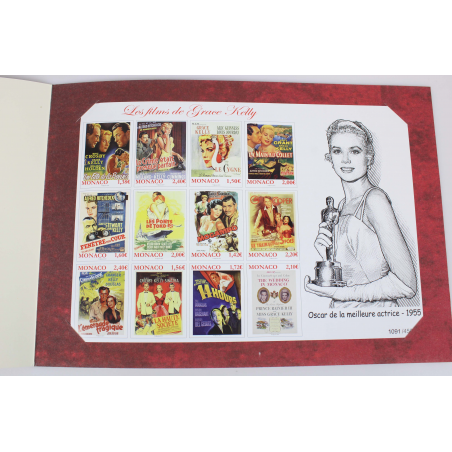 MONACOPHIL "LES FILMS DE GRACE KELLY" 2019, TIMBRES NON DENTELÉS NEUFS**