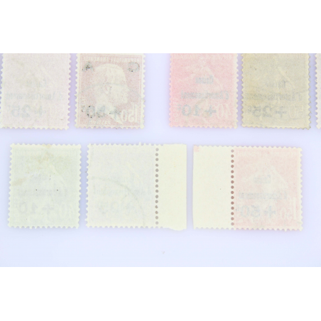 FRANCE 5 SÉRIES CAISSE D'AMORTISSEMENT, TIMBRES OBLITÉRÉS DE 1927 A 1931