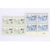 FRANCE N° 164/165/166/168/169 ORPHELINS SURCHARGÉS BLOCS 4 TIMBRES NEUFS** 1922