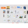 LOT DE FRANCE ANNÉE 2020 TIMBRES POSTE NEUFS**, VALEUR FACIALE 53 EUROS