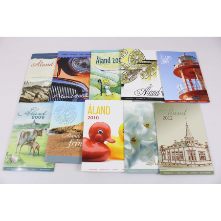 LOT DE 10 LIVRETS D'ALAND 2004 À 2012, TIMBRES/BLOCS FEUILLETS/CARNETS NEUFS**