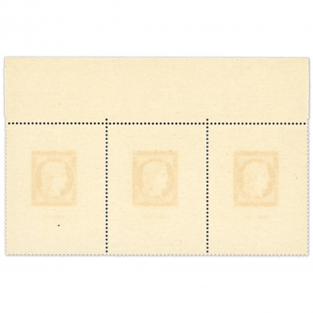 FRANCE N° 841 CITEX CENTENAIRE DU TIMBRE, BANDE DE 3 TIMBRES NEUFS** - 1949