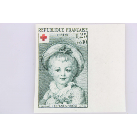 FRANCE NON DENTELÉS N° 1366-1367 AU PROFIT DE LA CROIX ROUGE, TIMBRES NEUFS**