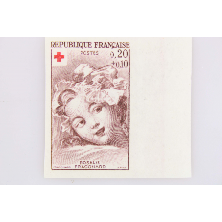 FRANCE NON DENTELÉS N° 1366-1367 AU PROFIT DE LA CROIX ROUGE, TIMBRES NEUFS**