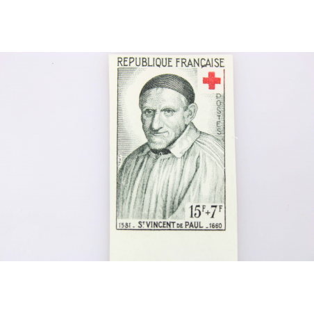 FRANCE NON DENTELÉS N° 1187-1188 AU PROFIT DE LA CROIX ROUGE, TIMBRES NEUFS**