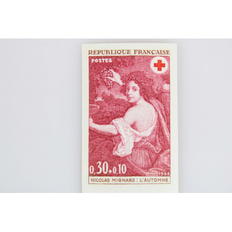 FRANCE NON DENTELÉS N° 1580-1581 AU PROFIT DE LA CROIX ROUGE, TIMBRES NEUFS**