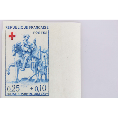 FRANCE NON DENTELÉS N° 1278-1279 AU PROFIT DE LA CROIX ROUGE, TIMBRES NEUFS**