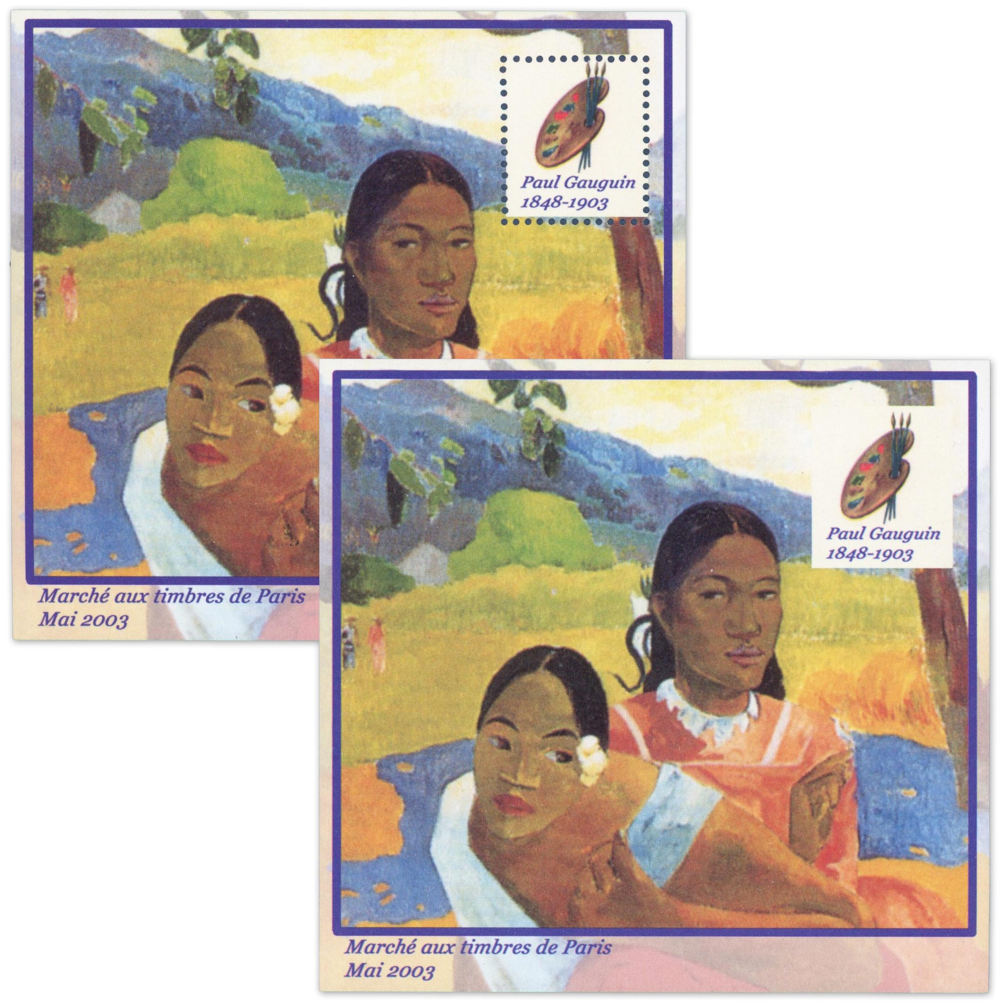 BLOCS SOUVENIRS CARRÉ DE MARIGNY N° 15 PAUL GAUGUIN, 2 BLOCS NEUFS** 2003