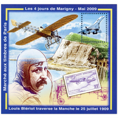 BLOCS SOUVENIRS CARRÉ DE MARIGNY N° 21 LOUIS BLÉRIOT, 2 BLOCS NEUFS** 2009