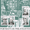 FRANCE, FEUILLET F5601 PORTRAITS DE PHILATÉLISTES, TIMBRES NEUFS** DE 2022