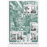FRANCE, FEUILLET F5601 PORTRAITS DE PHILATÉLISTES, TIMBRES NEUFS** DE 2022