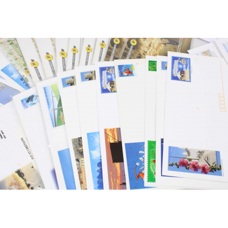 LOT DE 100 ENVELOPPES PRÉ AFFRANCHIES POUR LETTRES 20G FRANCE, THÈMES DIVERS