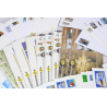 LOT DE 100 ENVELOPPES PRÉ AFFRANCHIES POUR LETTRES 20G FRANCE, THÈMES DIVERS