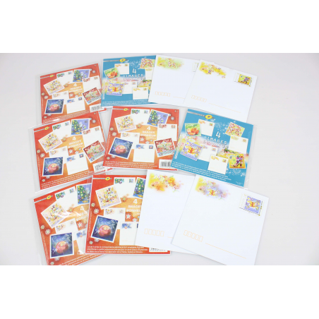 LOT DE 31 ENVELOPPES PRÉ AFFRANCHIES POUR LETTRES 20G FRANCE, FORMAT CARRÉ