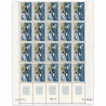 TAAF FEUILLE DE 20 TIMBRES N° 30 ORQUE ILES CROZET, TIMBRES NEUFS** 1969-70